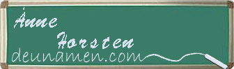Änne Horsten Visitenkarte